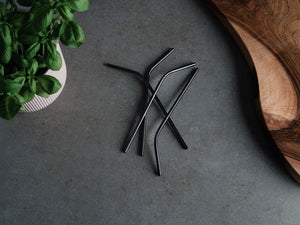 REUSABLE STEEL STRAWS - CURVED - 7