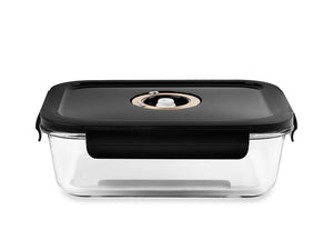 RECTANGLE VACUUM GLASS CONTAINER - 1040ML - 1