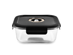 Square vacuum glass container – 800 ml