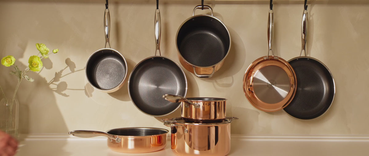 Indlæs video: 
KOBBER Hybrid non-stick grydesæt - 2 dele