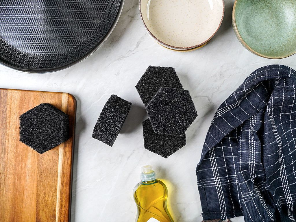 SILICONE CLEANING SPONGE 3-PC