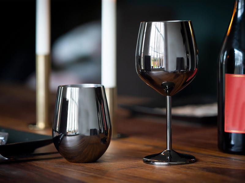 ONYX COOKWARE™ STAINLESS STEEL WINE GLASS
